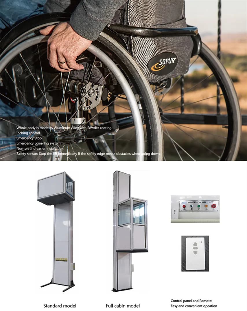 Johnson wheelchair elevator product sheet