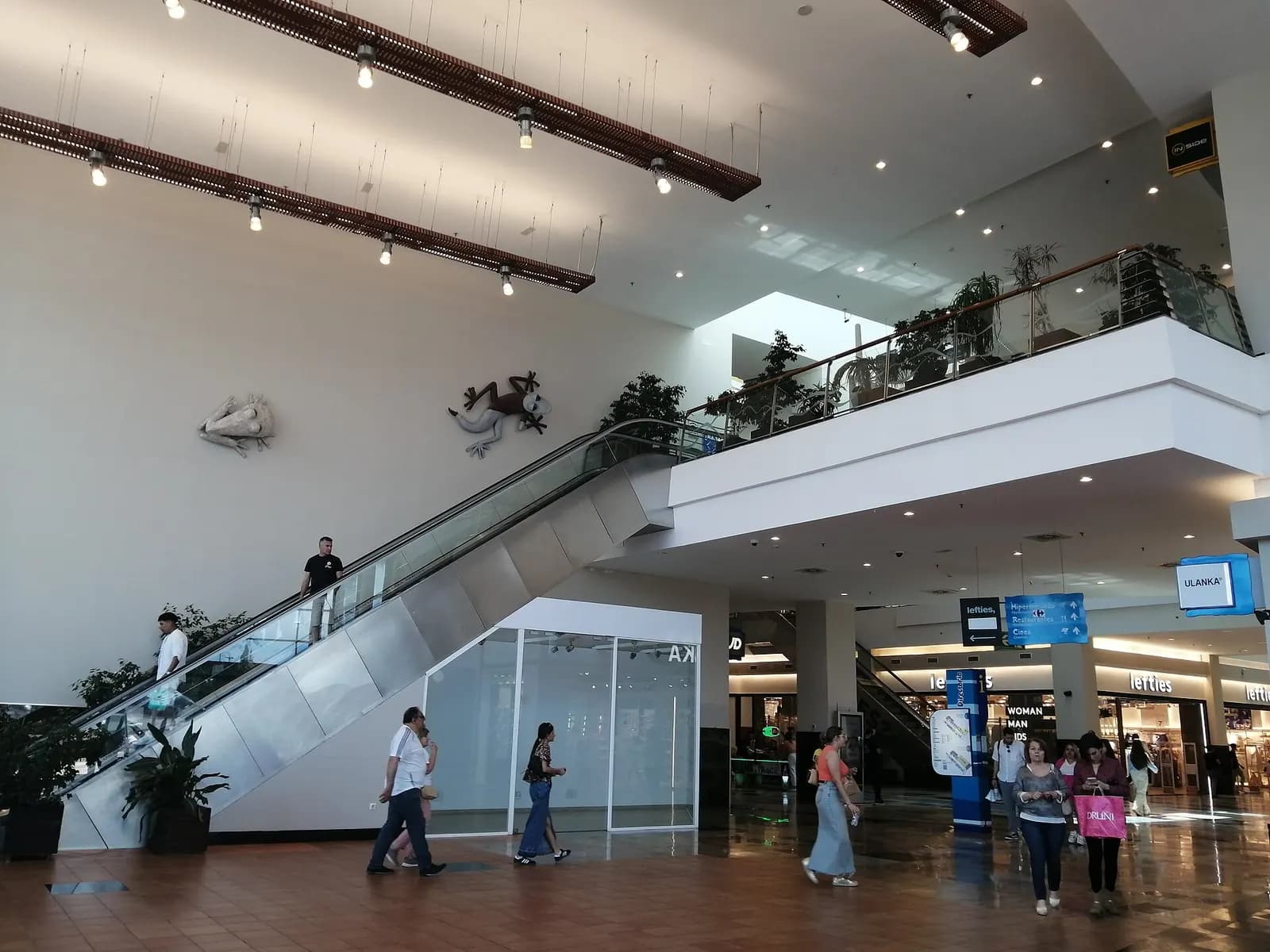 Johnson installation: retail and transit