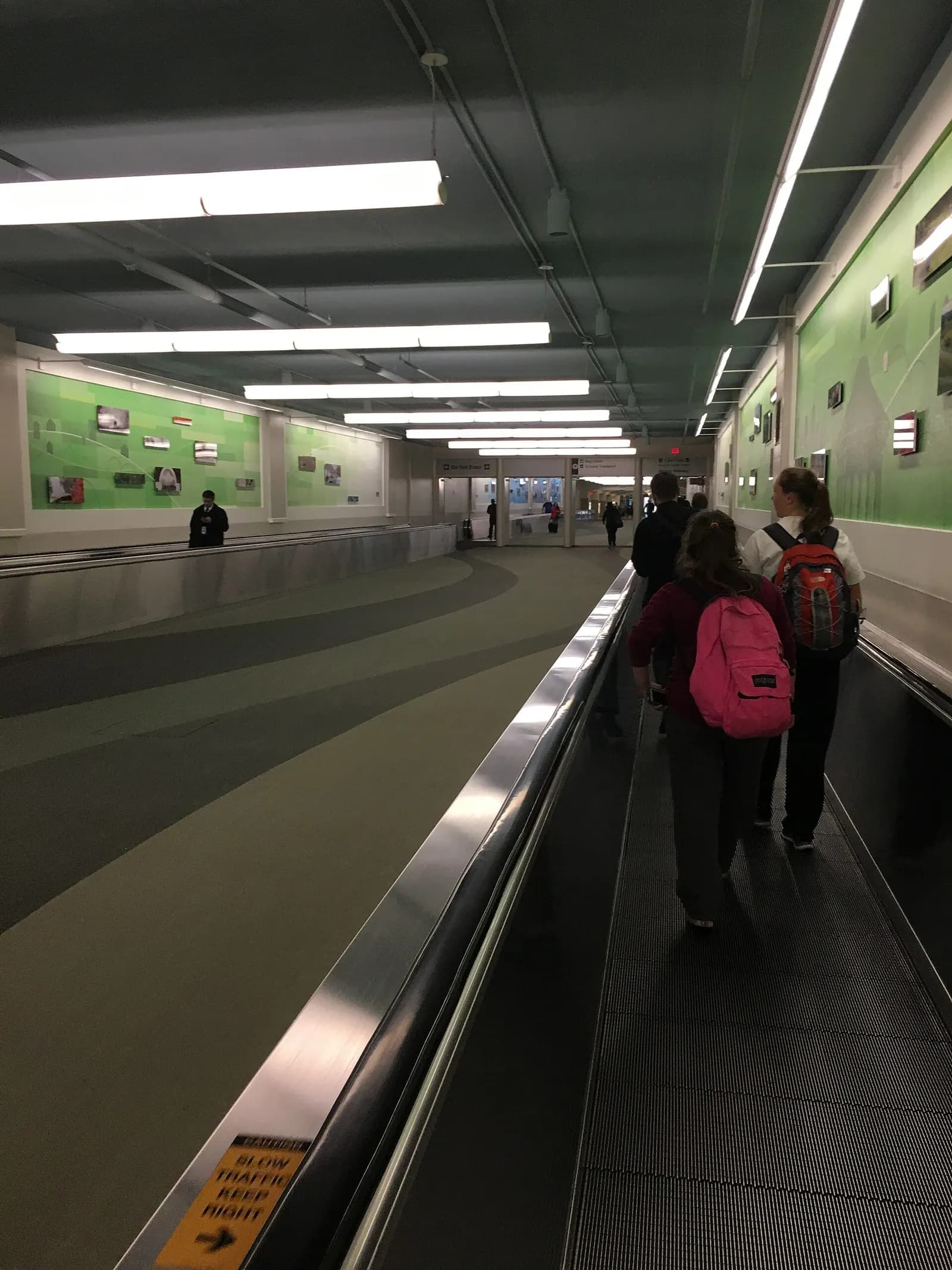 Moving walkway installation